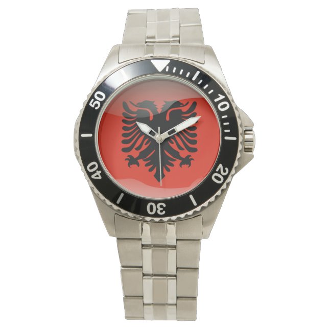 Reloj De Pulsera Bandera de Albania (Anverso)