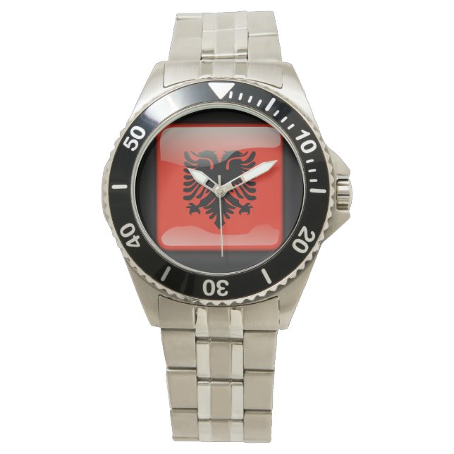 Reloj De Pulsera Bandera de Albania (Anverso)