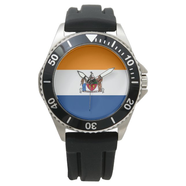 Reloj De Pulsera Bandera de Albany (Nueva York) (Anverso)