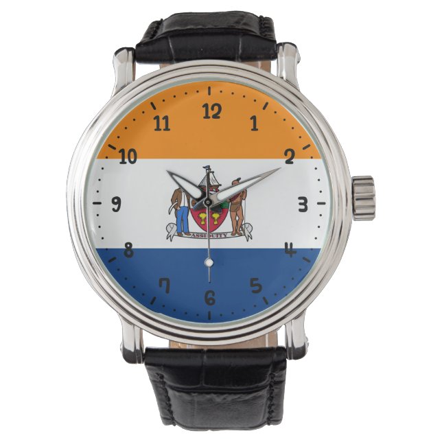 Reloj De Pulsera Bandera de Albany, Nueva York (Anverso)