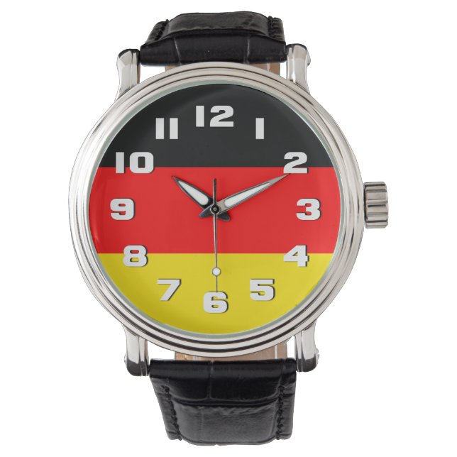 Reloj De Pulsera Bandera de Alemania (Anverso)