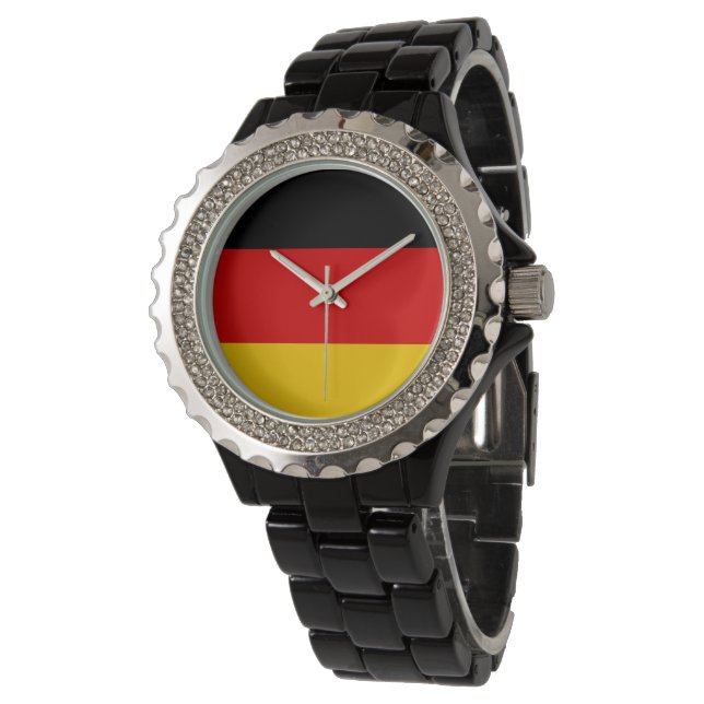 Reloj De Pulsera Bandera de Alemania (Angular)