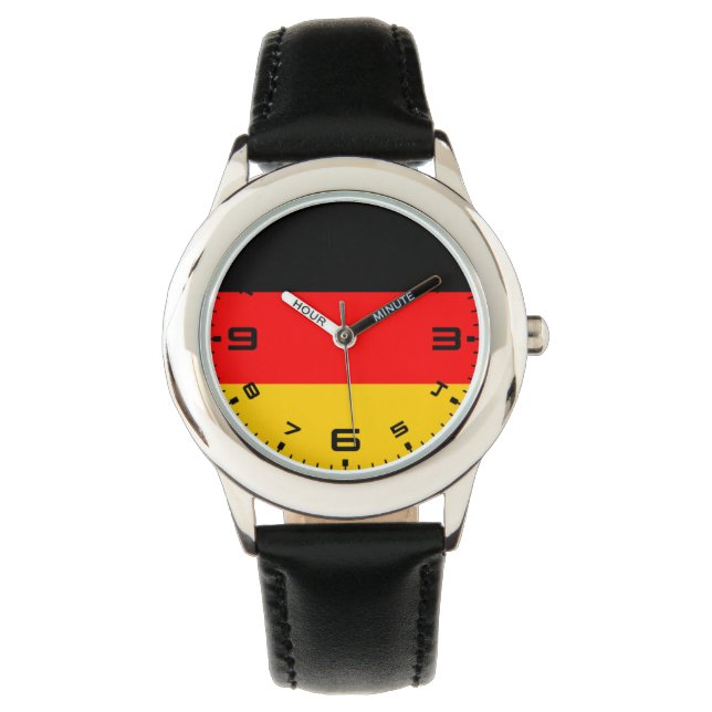 Reloj De Pulsera Bandera de Alemania (Anverso)