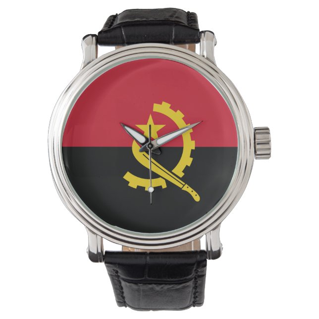 Reloj De Pulsera Bandera de Angola (Anverso)
