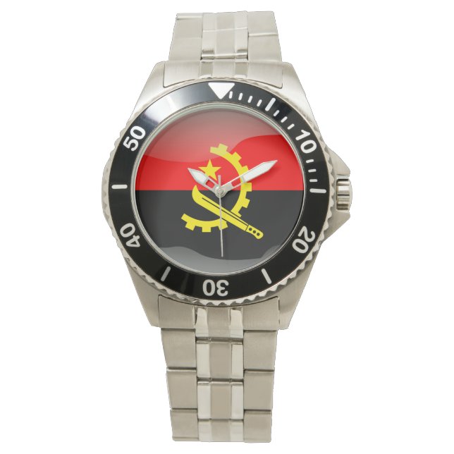 Reloj De Pulsera Bandera de Angola (Anverso)