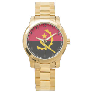 Reloj De Pulsera Bandera de Angola