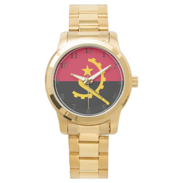 Reloj De Pulsera Bandera de Angola (Anverso)