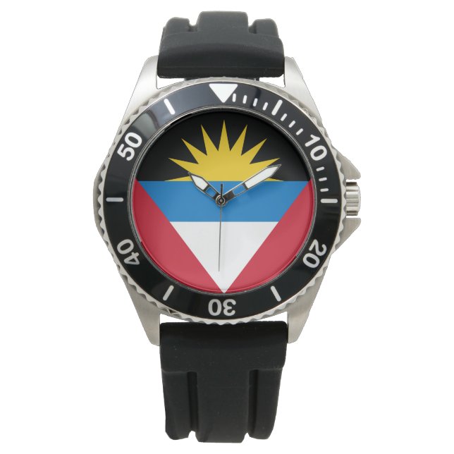 Reloj De Pulsera Bandera de Antigua y Barbuda (Anverso)