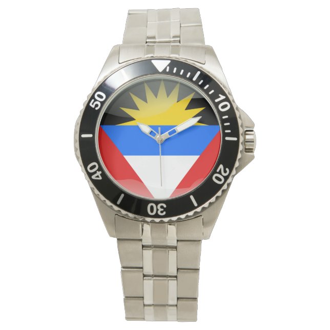 Reloj De Pulsera Bandera de Antigua y Barbuda (Anverso)