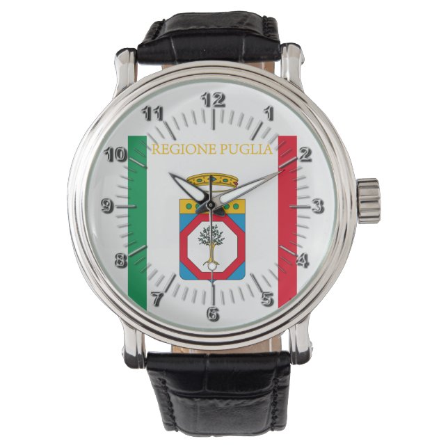 Reloj De Pulsera Bandera de Apulia (Italia) (Anverso)