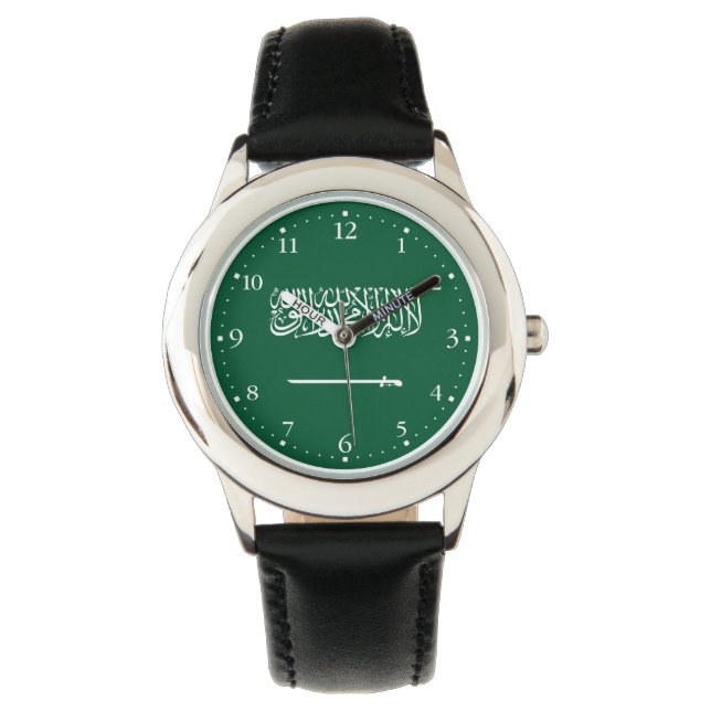 Reloj De Pulsera Bandera de Arabia Saudita (Anverso)