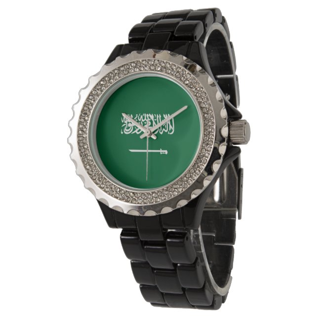 Reloj De Pulsera Bandera de Arabia Saudita (Angular)