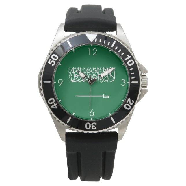 Reloj De Pulsera Bandera de Arabia Saudita (Anverso)