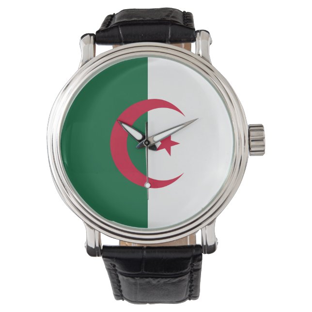 Reloj De Pulsera Bandera de Argelia (Anverso)