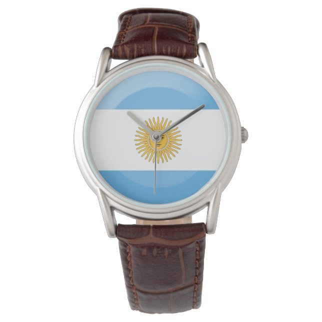 Reloj De Pulsera Bandera de Argentina (Anverso)
