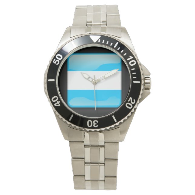 Reloj De Pulsera Bandera de Argentina (Anverso)