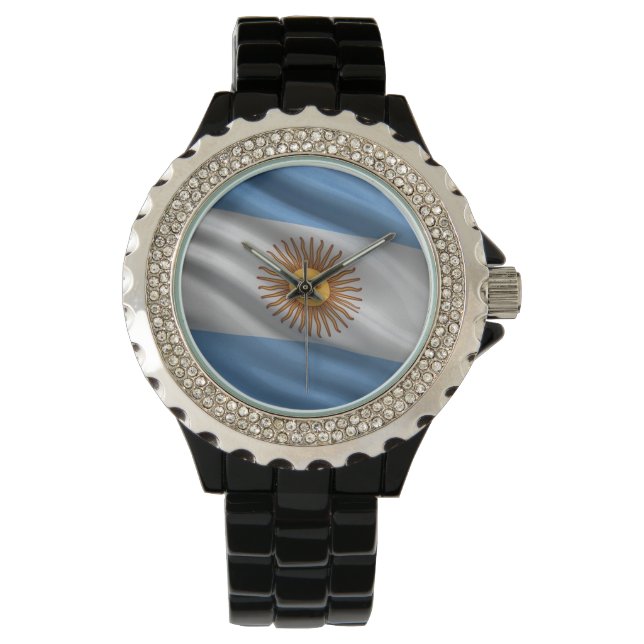 Reloj De Pulsera Bandera de Argentina (Anverso)