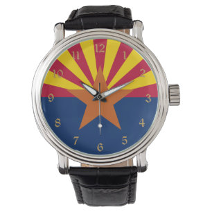 Reloj De Pulsera Bandera de Arizona: Poniendo a Star Sun, el Estado