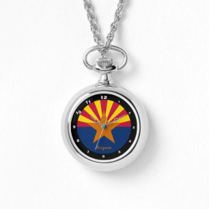 Reloj De Pulsera Bandera de Arizona y hincha deportivo de los Estad