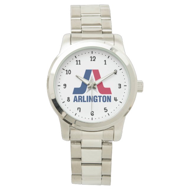 Reloj De Pulsera Bandera de Arlington, Texas Watch (Anverso)
