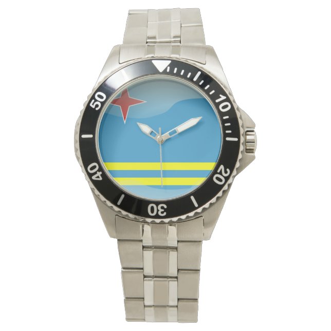 Reloj De Pulsera Bandera de Aruba (Anverso)