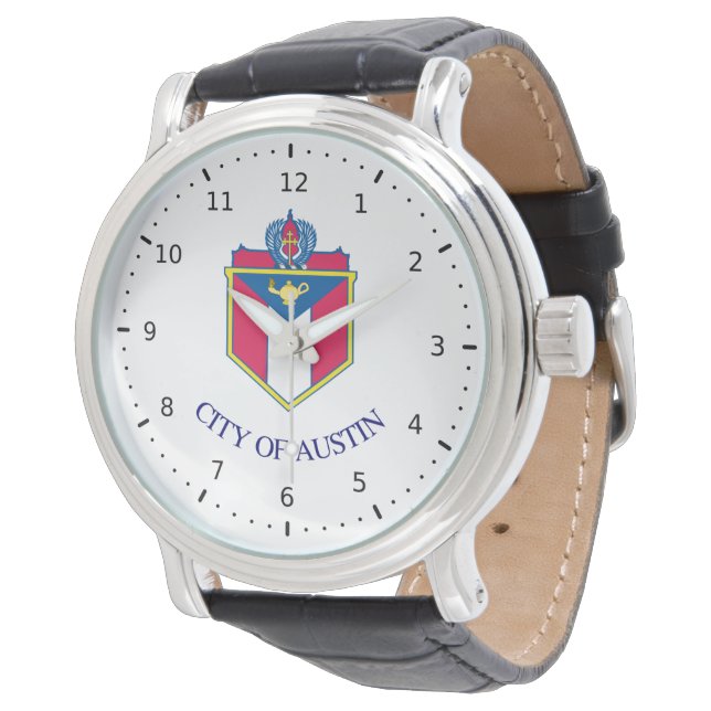 Reloj De Pulsera Bandera de Austin, Texas (Angular)