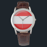 Reloj De Pulsera Bandera de Austria<br><div class="desc">Bandera de Austria</div>