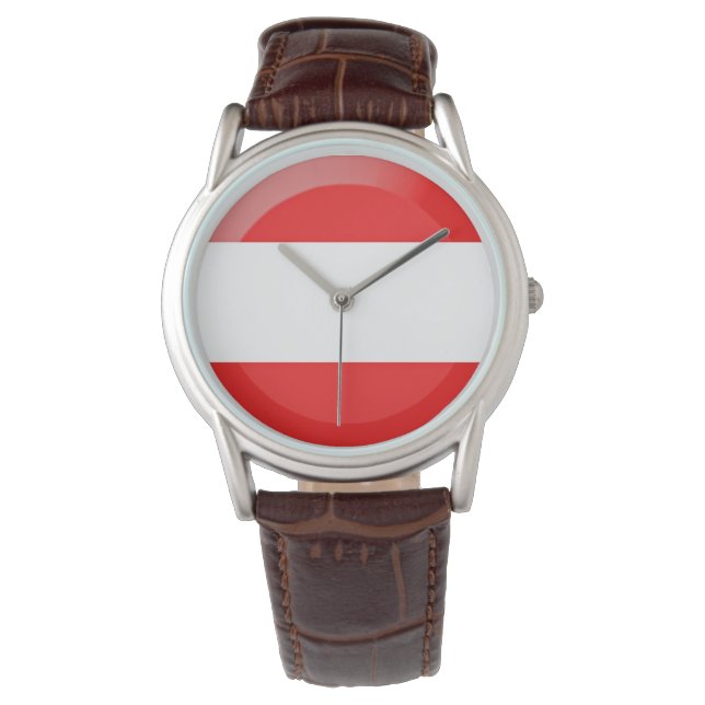 Reloj De Pulsera Bandera de Austria (Anverso)