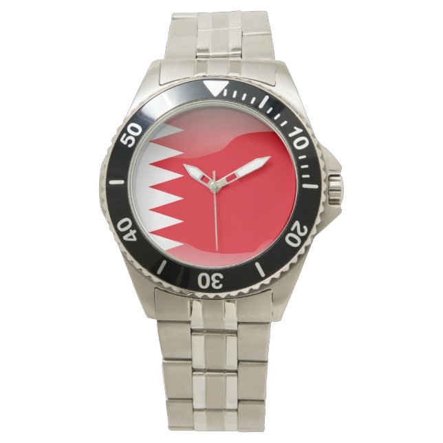 Reloj De Pulsera Bandera de Bahréin (Anverso)