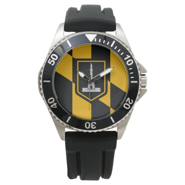 Reloj De Pulsera Bandera de Baltimore (Maryland, Estados Unidos) (Anverso)