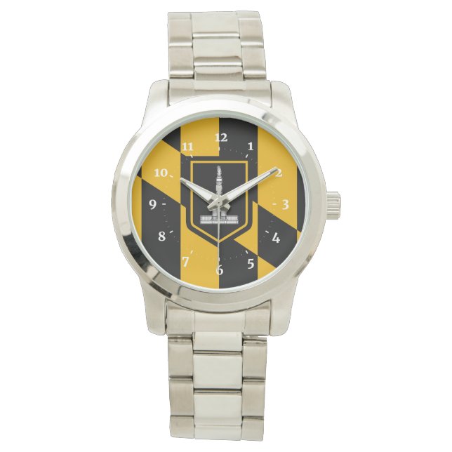 Reloj De Pulsera Bandera de Baltimore, Maryland Writing Watch (Anverso)