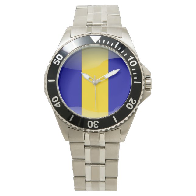 Reloj De Pulsera Bandera de Barbados (Anverso)