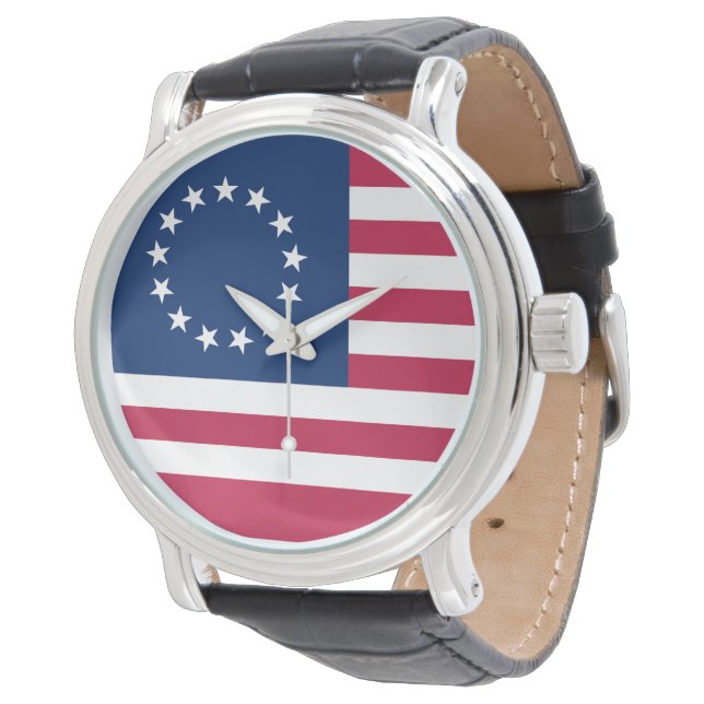 Reloj De Pulsera Bandera de Betsy Ross (Angular)
