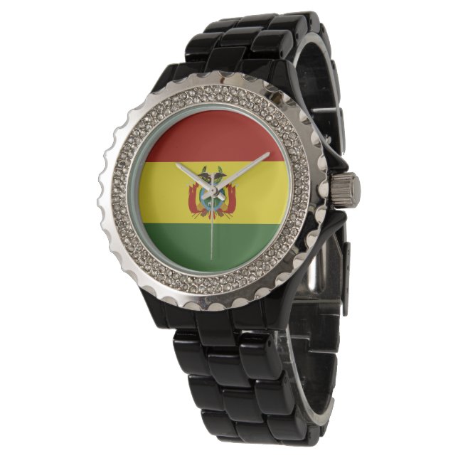 Reloj De Pulsera Bandera de Bolivia (Angular)