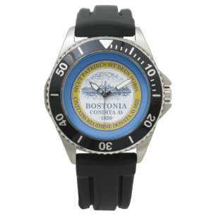Reloj De Pulsera Bandera de Boston (Massachusetts)