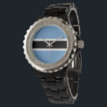 Reloj De Pulsera Bandera de Botsuana<br><div class="desc">¡Un regalo ideal para todos los patriotas de su país!</div>