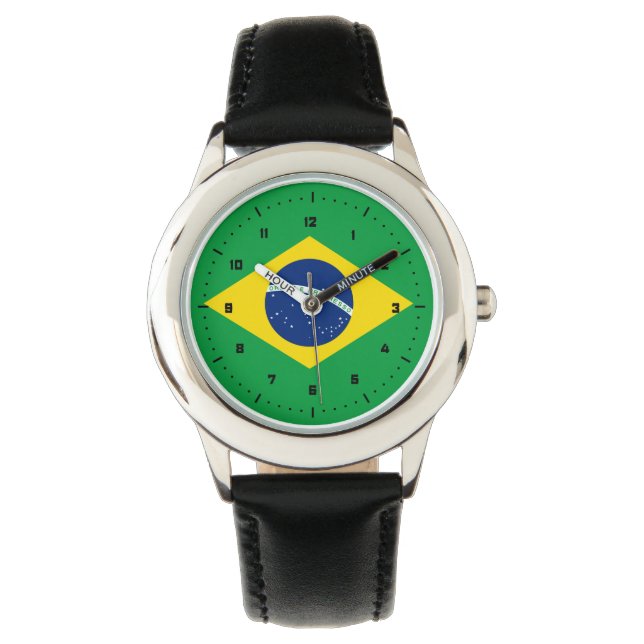 Reloj De Pulsera Bandera de Brasil (Anverso)