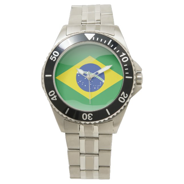 Reloj De Pulsera Bandera de Brasil (Anverso)