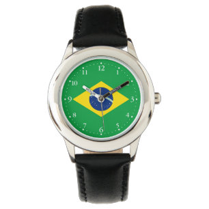 Reloj De Pulsera Bandera de Brasil Patriótica