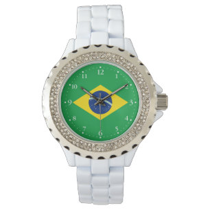 Reloj De Pulsera Bandera de Brasil Patriótica