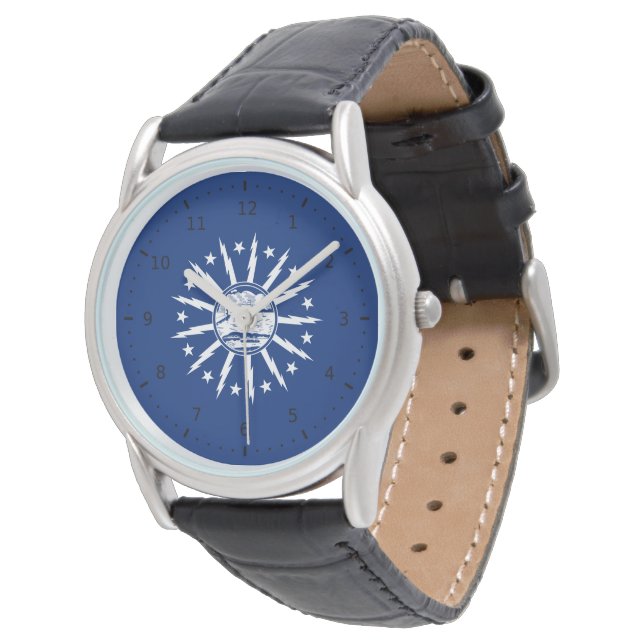 Reloj De Pulsera Bandera de Búfalo, Nueva York (Angular)