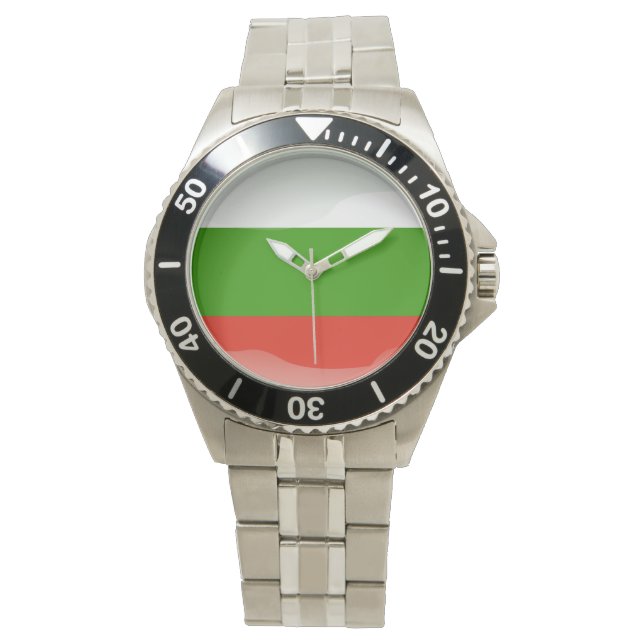 Reloj De Pulsera Bandera de Bulgaria (Anverso)