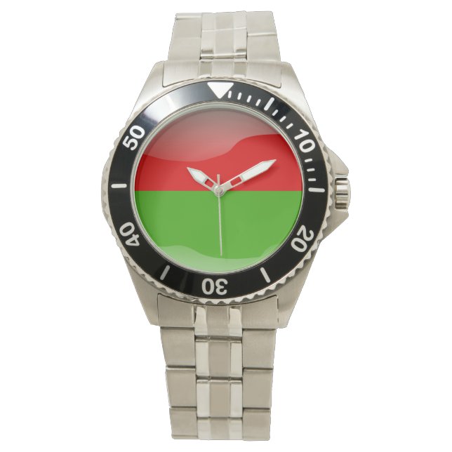 Reloj De Pulsera Bandera de Burkina (Anverso)