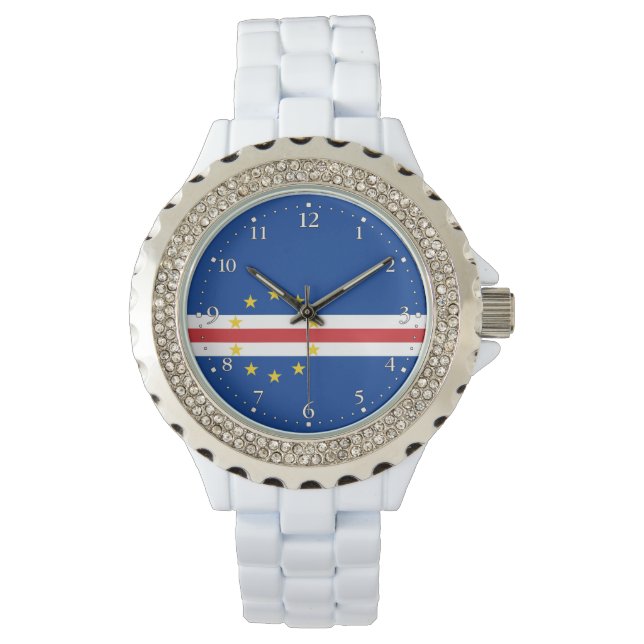 Reloj De Pulsera Bandera de Cabo Verde (Anverso)