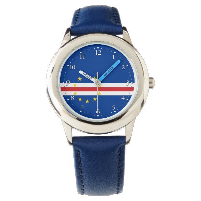 Reloj De Pulsera Bandera de Cabo Verde (Anverso)