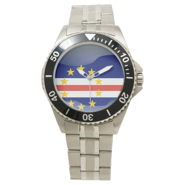 Reloj De Pulsera Bandera de Cabo Verde (Anverso)