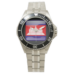 Reloj De Pulsera Bandera de Camboya