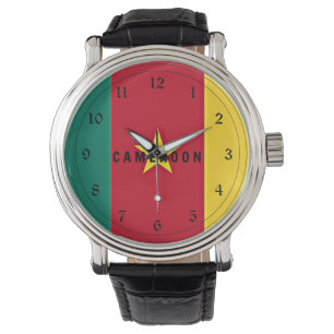 Reloj De Pulsera Bandera de Camerún