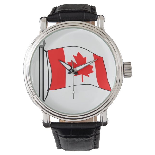 Reloj De Pulsera Bandera de Canadá (Anverso)