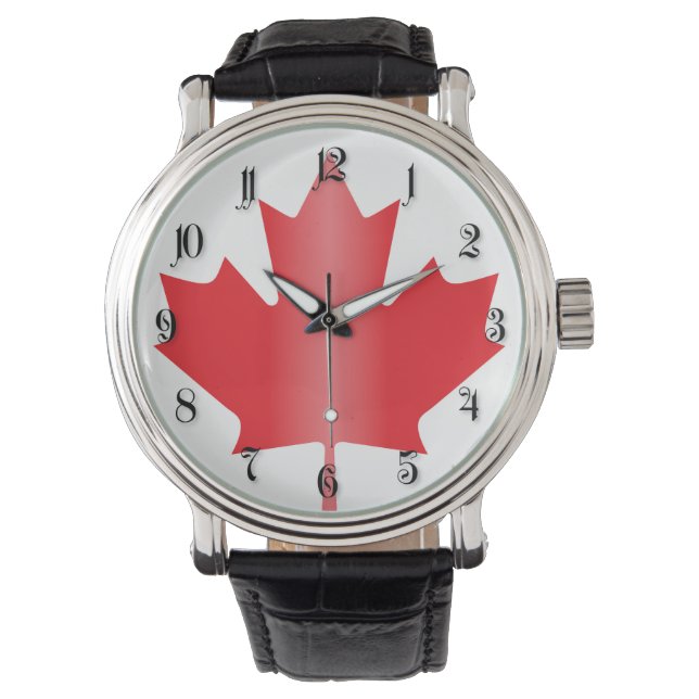Reloj De Pulsera Bandera de Canadá (Anverso)